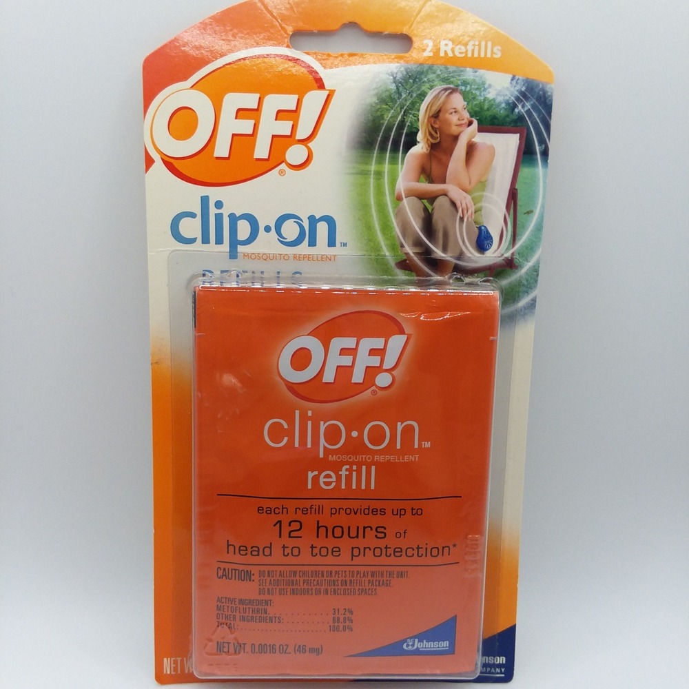 Lot of 2 OFF! Clip-On Mosquito Repellent Refills‎ 2 Packs - 4 Refills Total - Picture 4 of 10